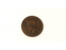 Jeton Pièce Monnaie Profil Lille Empereur Napoléon III Profil daté 1853