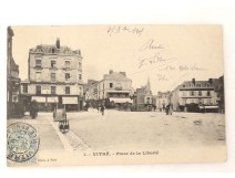 CPA Carte Postale Ancienne Cartophile Place ville Vitré