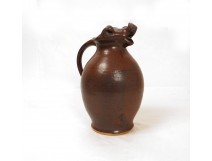 Pichet Jean cochon Grès french antique XIXème siècle