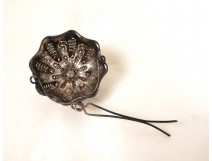 Passe thé métal argenté poinçon christofle antique french XXème siècle