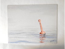 HSC paysage marine bouée du large Morbihan Bretagne Touzé XXème siècle