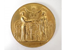 Médaille argent doré Société d'Enseignement Professionnel du Rhône XXème