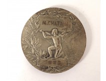 Médaille métal Société d'Enseignement Professionnel du Rhône XXème