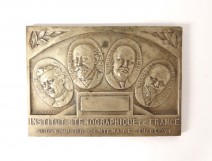 Médaille métal Institut Sténographie de France souvenir XXème siècle