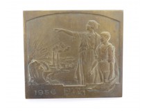 Médaille bronze Ministere de l'Education Nationale 1956 XXème siècle