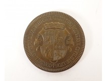 Médaille bronze blason Conseil General Lyon XIXème siècle