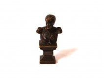 Petit buste Napoléon III miniature bronze antique french XIXème siècle