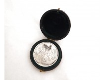 Médaille argent massif instruments collège de Vire 1877 XIXème siècle