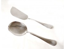 Service à glace métal argenté antique french XIXème siècle