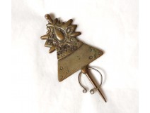 Fibule en bronze doré Maroc maroco XVIIIème siècle