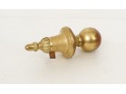 Element décoratif en bois doré forme boule et gland époque XIXème