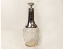 Carafe cristal bouchon argent massif Reltz fin XIXè-début XXè